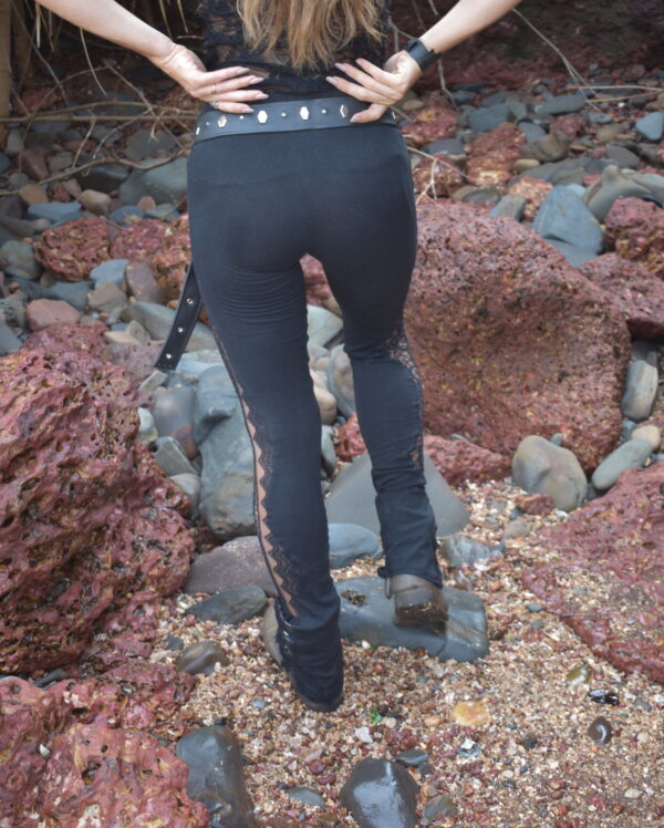Gothic Pants with black lace